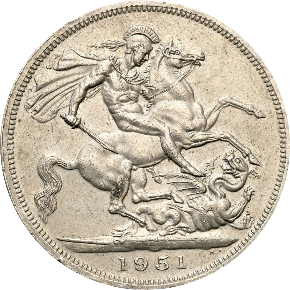 Wielka Brytania, Jerzy VI. 1 crown (korona) 1951, Londyn
